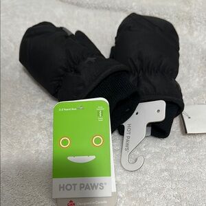 Hot Paws Black Mittens for Toddlers